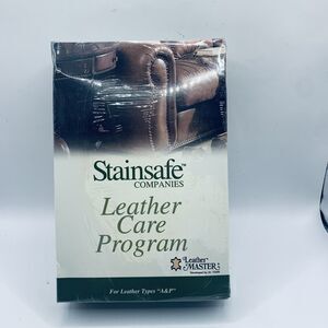 STAINSAFE COMPANIES LEATHER CARE PROGRAM LEATHER MASTER TYPES A&P SEALED NEW
